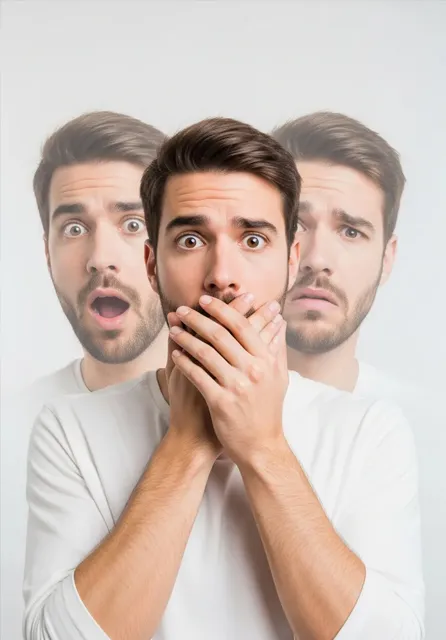 Мужчина с синдромом Туретта